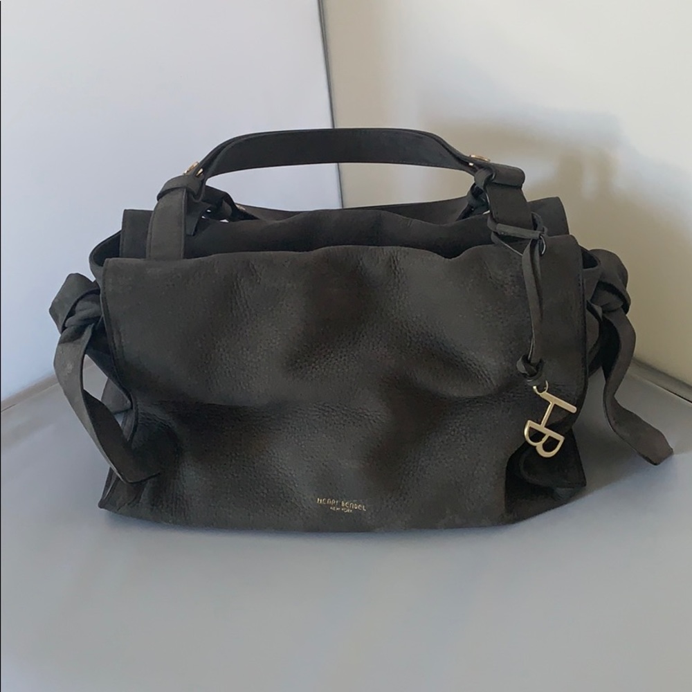 Henri Bendel suede Windsor tote